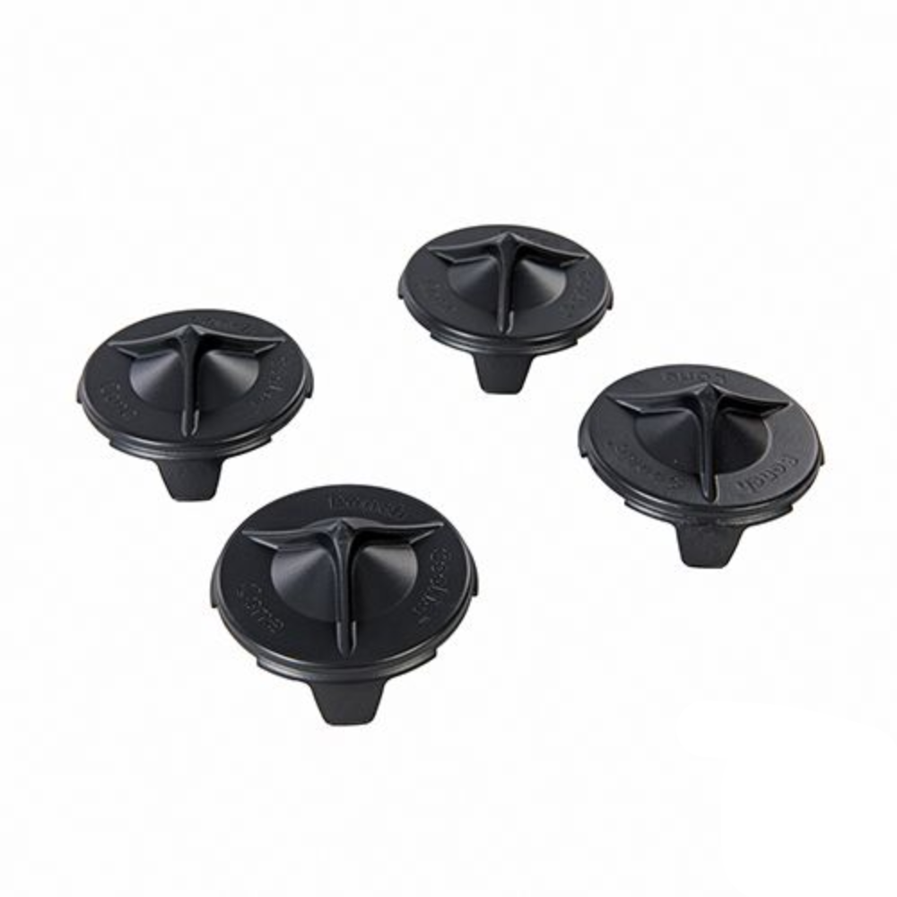 set of 4 bench dog Cookie cones, in black plastic.