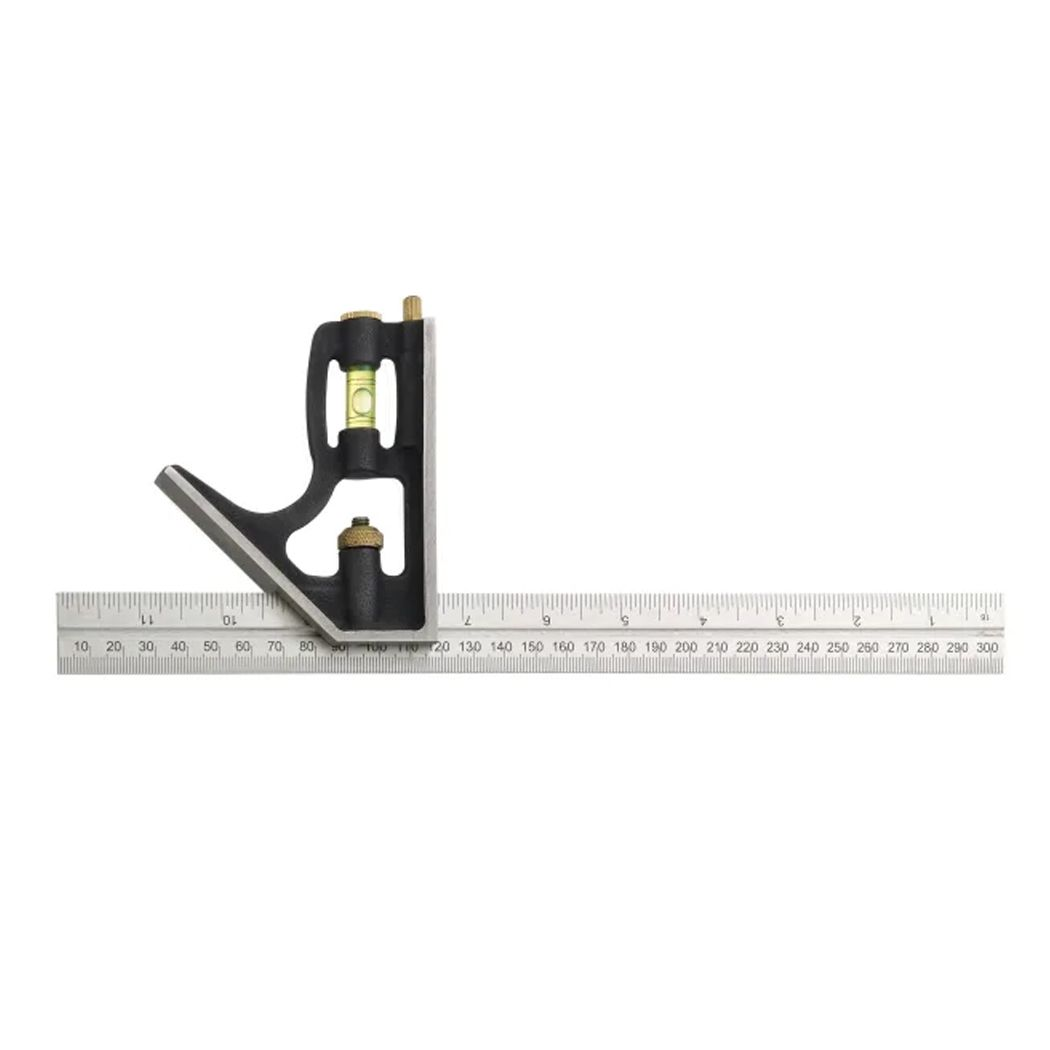 Fisher Cast Iron Combination Square - English & Metric Markings 12in/300mm